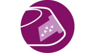 Der integrierte Kalkbeh&auml;lter f&auml;ngt Kalkpartikel w&auml;hrend des B&uuml;gelns auf