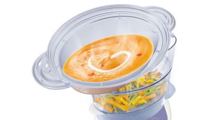 XL steaming bowl for soup, stew, rice and more