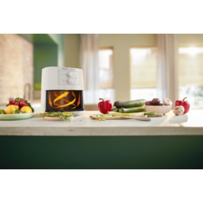 Frituras com sabor incrível e até 90% menos gordura!*