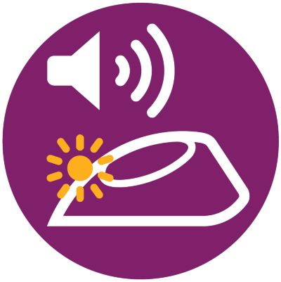 מנגנון חכם המספק תזכורת חזותית וקולית לניקוי אבנית