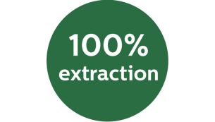 100% extraction of pulpy juice