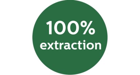 100% extraction of pulpy juice