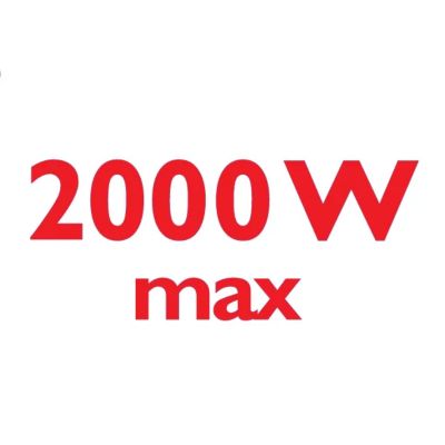 2000 Watt enables constant high steam output