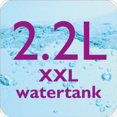 Liela 2,2 l pilnībā caurspīdīga ūdens tvertne