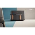 L'Airfryer Philips à Double Panier synchronise la cuisson de votre repas, pour que vos deux plats soient cuits à la perfection simultanément. 