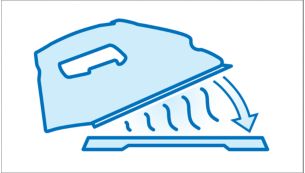 Hittebestendige mat voor het veilig neerzetten van een heet strijkijzer