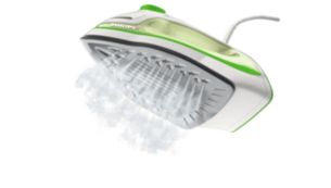 Continue stoom tot 32 g/min voor gladdere strijkresultaten