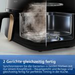 Zwei Körbe, unzählige Möglichkeiten: Airfryen, Dampfgaren – oder einfach beides gleichzeitig! 