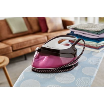 Žehlite rýchlejšie s 2­násobným množstvom pary*