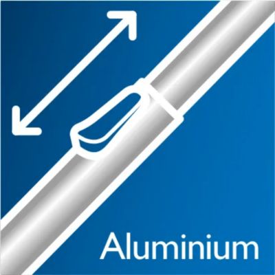 Ugodno čišćenje zahvaljujući laganoj aluminijskoj cijevi