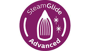 A SteamGlide Advanced vasalótalp bármilyen textílián könnyedén siklik