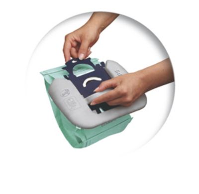 Unikali „Clean Comfort Cassette“, kad nereikėtų prisiliesti prie dulkių