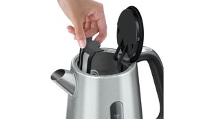 Spout filter for a cleaner cup and kettle