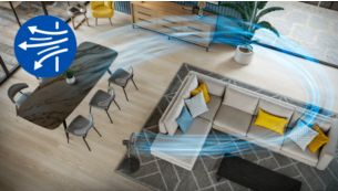 Ample airflow stream for instant comfort