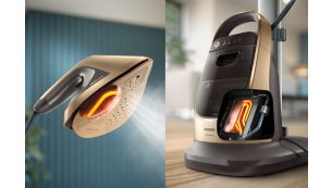 Dual heat technology with better performance vs steam iron**