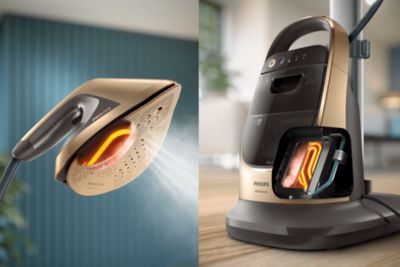 Dvojni grelni element z boljšo zmogljivostjo od parnega likalnika**