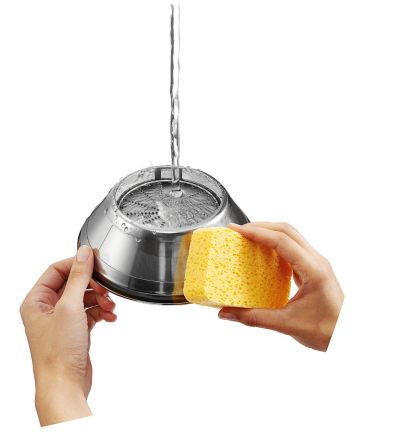 Peneira com design inovador que permite uma limpeza mais rápida