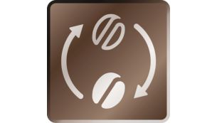 Experiment with flavors thanks to the coffee bean switcher