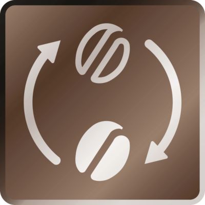 Experiment with flavors thanks to the coffee bean switcher