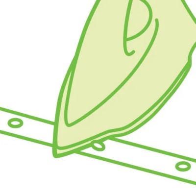 Button groove speeds up ironing along buttons and seams