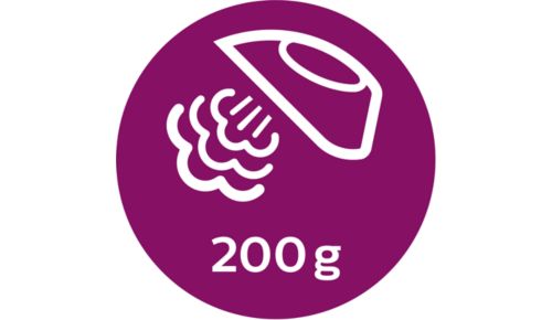 Stoomstoot tot 200 g