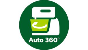 Automatiskt roterande skål, 3,0 l, för ordentlig blandning
