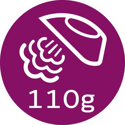 עוצמת קיטור עד 110 גרם להחלקה ויישור של קמטים עיקשים