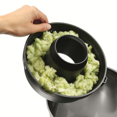 A polpa é coletada em um único local para um fácil descarte