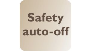 Automatically turned off for safety and energy saving