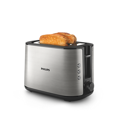 HD2650/90 Viva Collection Toaster – 2 Scheiben, breite Toastkammer, Metall