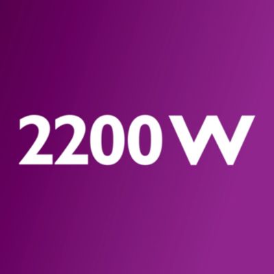 2200 W motor z največjo močjo sesanja 500 W