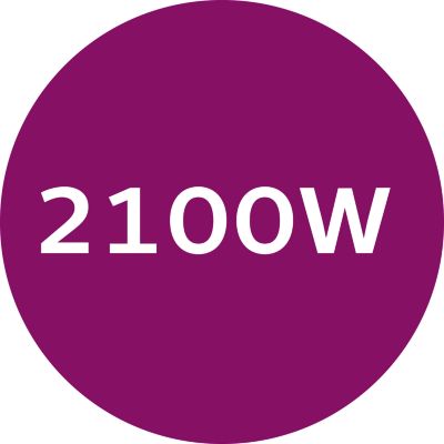 הספק של 2100W לחימום מהיר