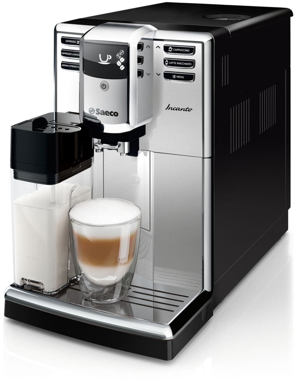 Diseño elegante. Calidad del café impresionante.
