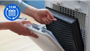 Long life filters up to 1 year