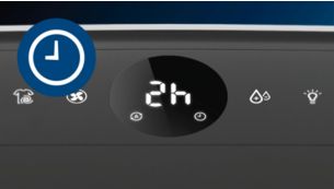 Convenient 1-9 hour timer settings