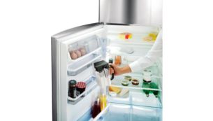 Praktisk oppbevaring i kjøleskapsdøren
