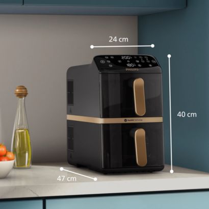 Philips Верт. Airfryer серия 4000, дв. кошница