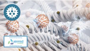 Effectively reduces viruses like H1N1 (flu) from the air