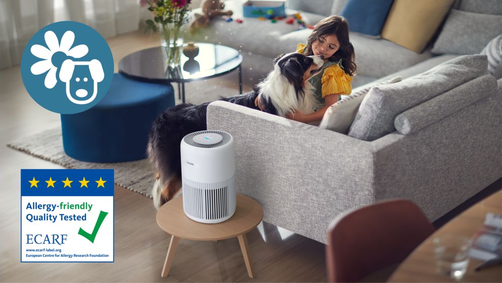 Captures 99.99% allergens from dust, pollen or pets