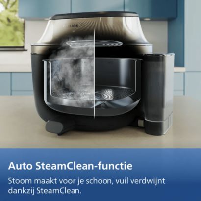Frituren, grillen, bakken... en ook stomen!