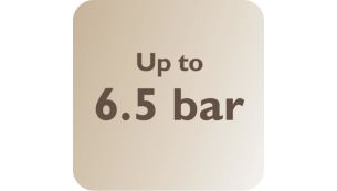 Jusqu'&agrave; 6,5&nbsp;bars de pression