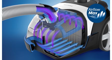 Революционная технология AirflowMax для высокой мощности всасывания