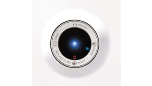 当需要更换过滤网时，滤网更换提醒指示灯会发出提示