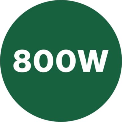 800 W heating power for quick results