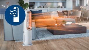 Verwarmt de hele ruimte in een mum van tijd met keramische technologie
