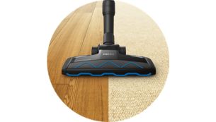 La brosse TriActive Advance &eacute;limine la poussi&egrave;re en un seul passage
