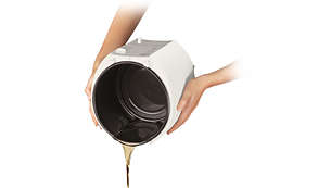 O descarte ou o escoamento de óleo sem sujeira é feito através da tampa