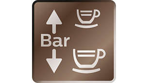 Variabelt bryggetryk for kaffe og espresso