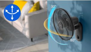 Automatic rotation & tilting to reach every corner