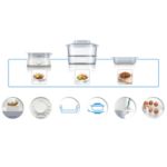 Pristen okus hrane, kuhane v pari